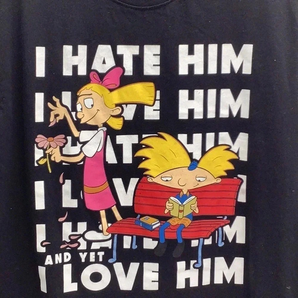Nickelodeon Size Large Hey Arnold Graphic Tee. Preowned - Picture 2 of 4